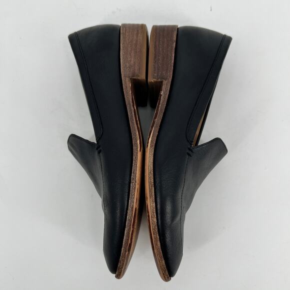 Madewell The Francis Loafer Womens 8.5 Black Leather Almond Toe Slip On Shoes - Picture 6 of 11